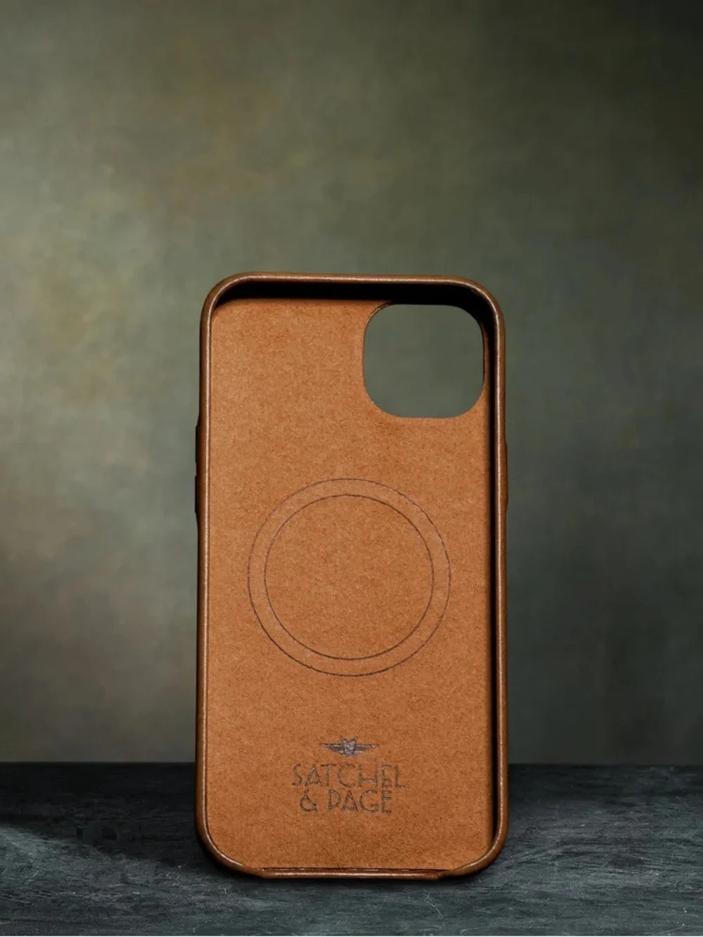 Premium Brown Leather Phone Case by , Sleek Protection